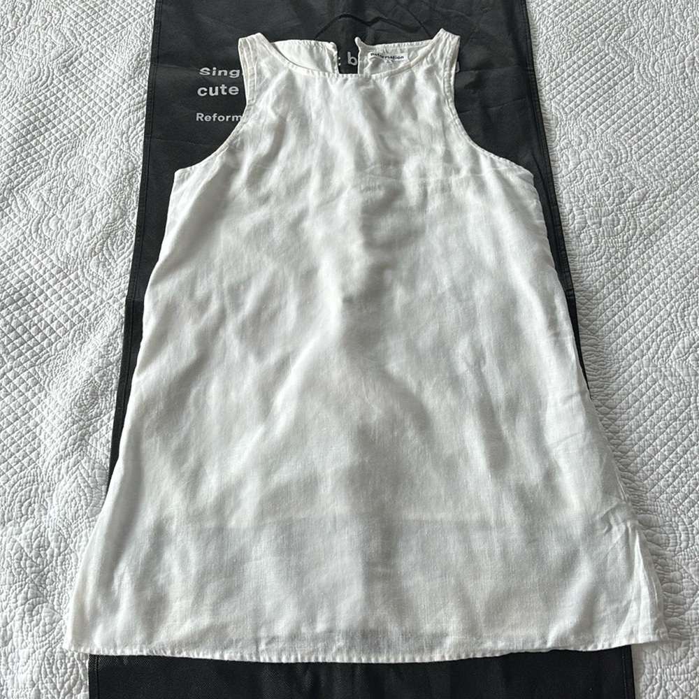 Reformation Jessi Sleeveless 100% Linen Dress